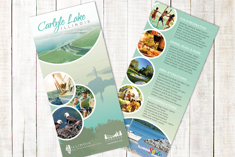 Carlyle Lake - Rack Card Design