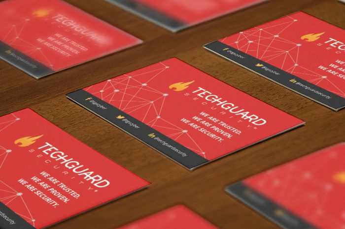 TechGuard Security - Business Card Design